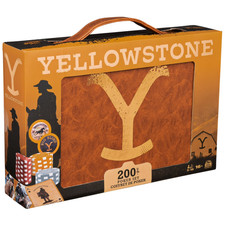 Yellowstone Dutton Ranch Poker Set 200 /pc Set  NIB Brown Case - Great Gift picture