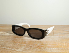 CHANEL CH5525 Rectangle Sunglasses Black White/Gray Polarized Lens for women picture