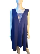 BCBGMaxAzria Mini Alie Sleeveless A-LIne OreintBlue Dress MSRP $198 Size L, NWT picture