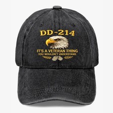 DD-214 Veteran Hat It’s A Veteran Thing You Wouldn’t Understand Cap Unisex Gift picture