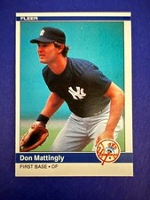 1984 Fleer Don Mattingly Rookie Card #131 Fresh Pack Pulled picture