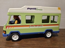 Playmobil Supermarket Grocery Delivery Van Vintage Retro Two Figures  picture