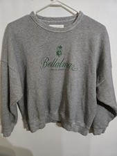 Pre-loved THE GREAT Women's Gray Sweatshirt Bellalman Logo Sz 0 XS picture