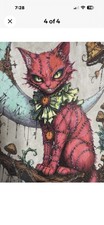 4 Alice In Wonderland Pictures- Hand Colored And Laminated picture