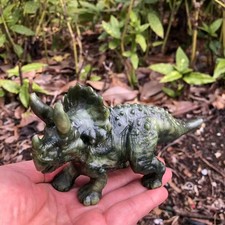 1pc natural hsiuyen jade quartz carved dinosaur skull healing decor gift picture