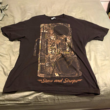 Famous Stars & Straps Black Cotton Knit Graphic Logo Short Sleeve Tee Men's L picture