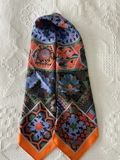 Hermes 90 cm 35 in square Silk Scarf Collections Imperiales Orange, Vert, Parme picture