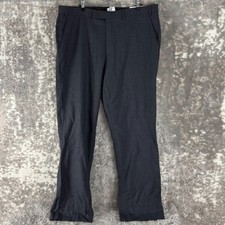 NEW Lauren Ralph Lauren Size 38W 32L Black Label Wool Straight Leg Pants Gray picture
