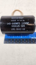 (1 NEW) MALLORY 540-648MFD 110VAC 1024125-024 Start Capacitor picture