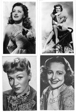 Vintage Hollywood Actress Studio Postcards - Lot of 4 picture
