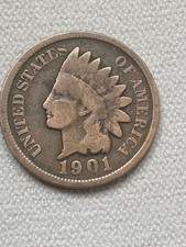 1901 P Indian head cent a very fine coin , plus 3 surprises picture