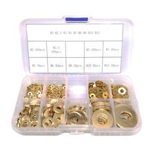 800pcs Brass Flat Washers Assortment Kit picture
