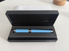 S.T. Dupont Line D Turquoise and Palladium Fountain Pen, 420221XL picture