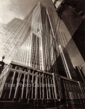 1932 Vintage EDWARD STEICHEN New York Radio City Architecture Photo Engraving picture