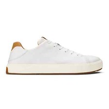 Olukai Lae'ahi li 'ili Leather Sneaker - Bright White Size 7-14 Men's New picture