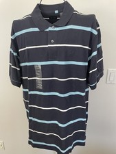 NWT Men's IZOD Cotton  Multicolor Polo Size L $44 picture