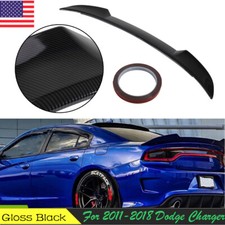 For 11-18 Dodge Charger SXT Plus Sedan 4-Door Spoiler Wing Carbon Fiber Style picture