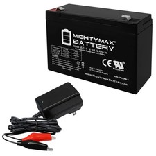 Mighty Max 6V 12AH Replacement Battery for Batman Batmobile Toy Car + 6V Charger picture