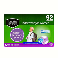 Berkley Jensen Incontinence Underwear for Women (Small/Medium (92 ct.) picture