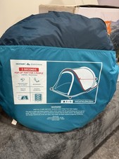 Decathlon Quechua 2 Second Pop Up Camping Tent 3 Person Instant Open Brand New picture
