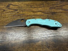 Spyderco Delica 4 C11FPWCTL CPM S30V Wharncliffe Teal FRN Exclusive Knife  picture