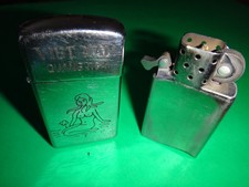 Zippo Slim Lighter VIETNAM QUANG NGAI and NUDE LADY Logo picture