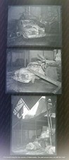 MANHATTAN NEGATIVES ROOF CAVE 1947 NYC 13 FULTON STREET ORIGINAL X3 picture
