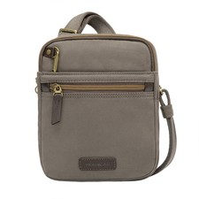 Travelon: Anti-Theft Courier Small N/s Slim Travel Bag - Stone Gray picture