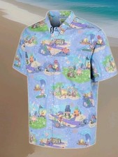 Reyn Spooner SpongeBob Squarepants Aloha Hawaiian Shirt Blue New With Tags picture