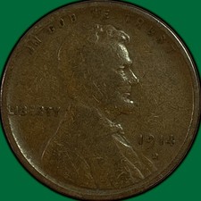1914-D Lincoln Wheat Cent Very Good VG Coin #48210 picture