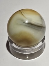 Vintage Akro Agate Company Oxblood Yellow/Amber Corkscrew Mint .66 picture