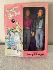 Vintage 1977 Mego Lenny & Squiggy 12” Poseable Doll Set Original Box picture