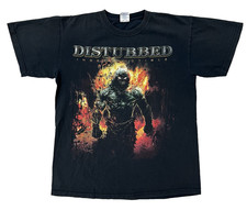 Vintage Disturbed Indestructible 2008 Tour Shirt Mens Size M Band Tee Gildan picture