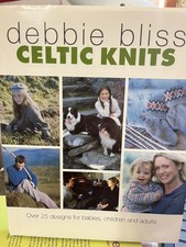 Debbie Bliss Celtic Knits, hardcover, almost new, * 8 3/4 x 11