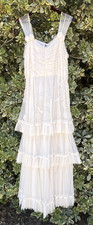Nataya Ivory Bridal Dress L Vintage style Layered Lace Romantic Sownton abbey picture