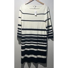 Ann Taylor LOFT 3/4 sleeve pullover sweater Dress Large $79 Quiet Luxury NWT picture