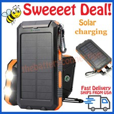 2024 Super Large Capacity USB Portable Charger Solar Power Bank for Cell Phone picture