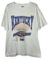 Vintage 1998 Kentucky Wildcats NCAA National Champions T-Shirt Large Vtg Retro picture