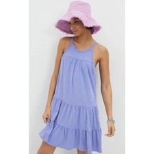 Sundry Dress Womens Small 1 NWT Tiered Mini Dress Iris Tiered Tank Purple picture