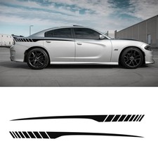 Black Sport Racing Rear Panel Stripes Decal Sticker For Dodge Charger 2011-2023 picture