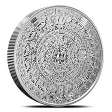 2 oz SilverTowne Aztec Calendar Silver Round (New) picture