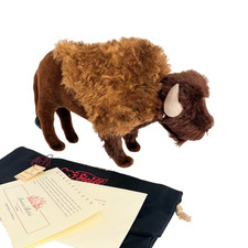 Steiff American Buffalo 667442 Limited Edition 135/1500 Mohair COA Bag 2004 picture