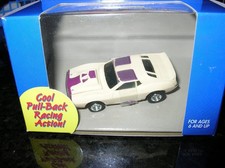 NEW HO Slot Car Body JOHNNY LIGHTNING AFX White Purple JAVELIN PULL BACK picture