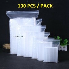 Strong 2 Mil Clear Reclosable Zip Plastic Lock Bags Poly Jewelry Zipper Baggies picture