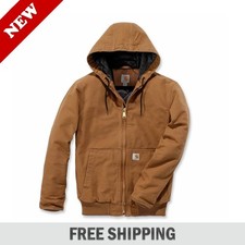 Carhartt 104050 Washed Duck Active Jac Insulated Hooded Jacket Mens / Full Size picture