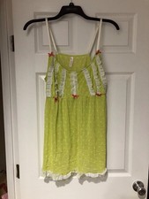 NWT - Cacique Green 22/24 Babydoll Teddy Nightgown picture