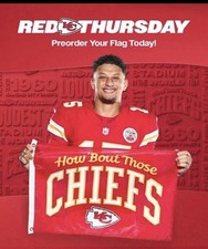2026 NFL KC Chiefs Red Friday Collector FLAG picture