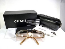 Excellent CHANEL Gold Rimless Rhinestone CC Logo Mirror Lens 4017-D Auth Italy picture