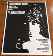 1968 The Jeff Beck Group Rod Stewart Ronnie Wood 11x14 Tea Party Concert Poster picture