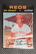 1971 Topps Jim Stewart #644 SP High Number Cincinnati Reds Vintage Baseball picture